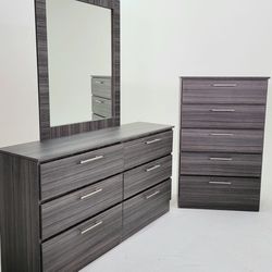 Brand New Dresser Chest And Mirror 