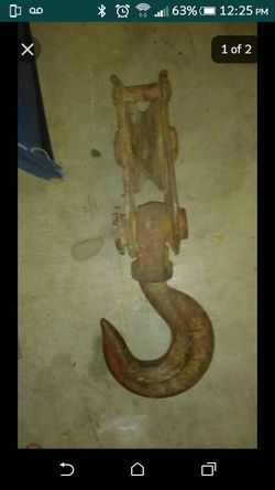 Hook and wheel $30