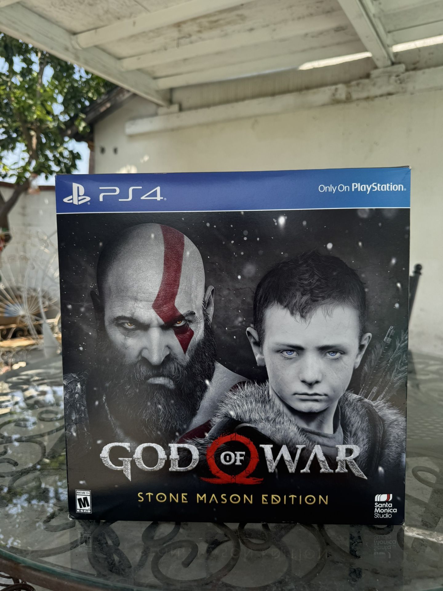 God of War Stone Mason Edition (PS4) – Near Complete (Statue Still Wrapped) –