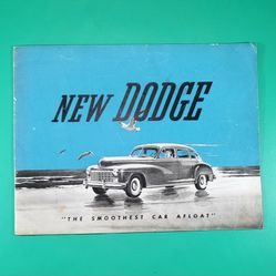 Original 1946 Dodge Full Line Sales Brochure 46 DeLuxe Custom Convertible Coupe
