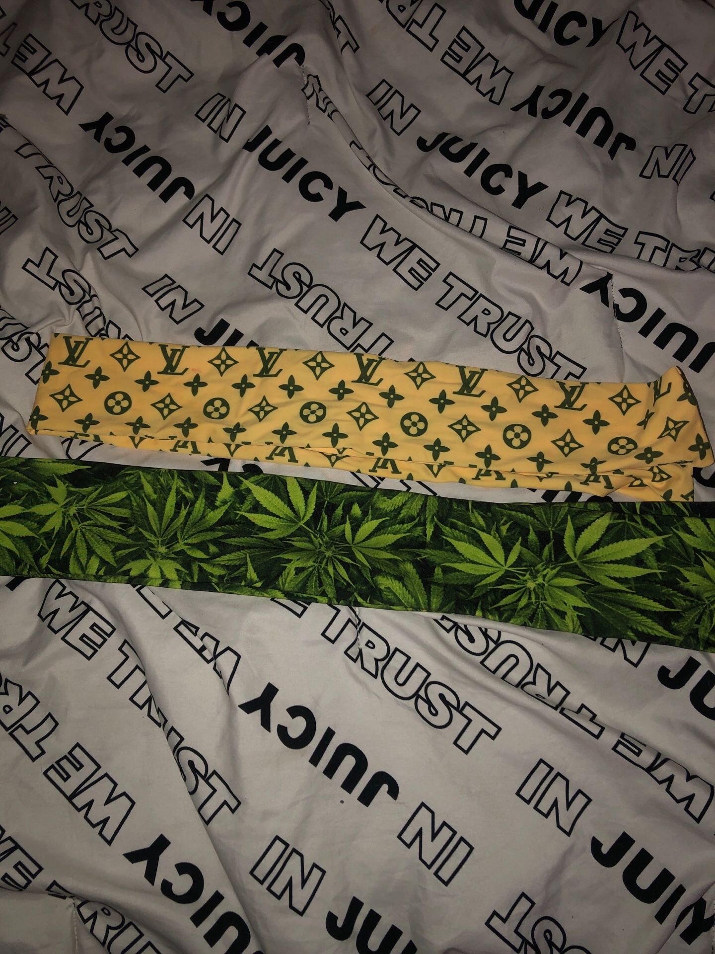 Louis Vuitton and Weed headband scarf