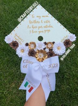 Custom Personalize Graduation Cap Topper + Permanent Cap Design