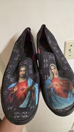 YRU Designer Jesus Slip-ons