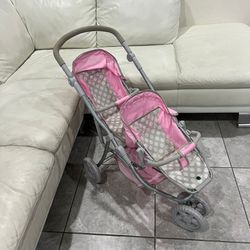 Kids Toy Double Stroller For Dolls  $10