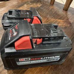 2 Milwaukee Battery 
