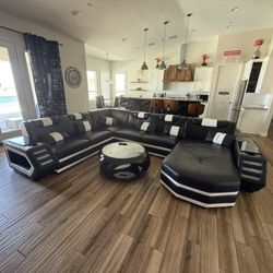 Leather Sectional Sofa Couch