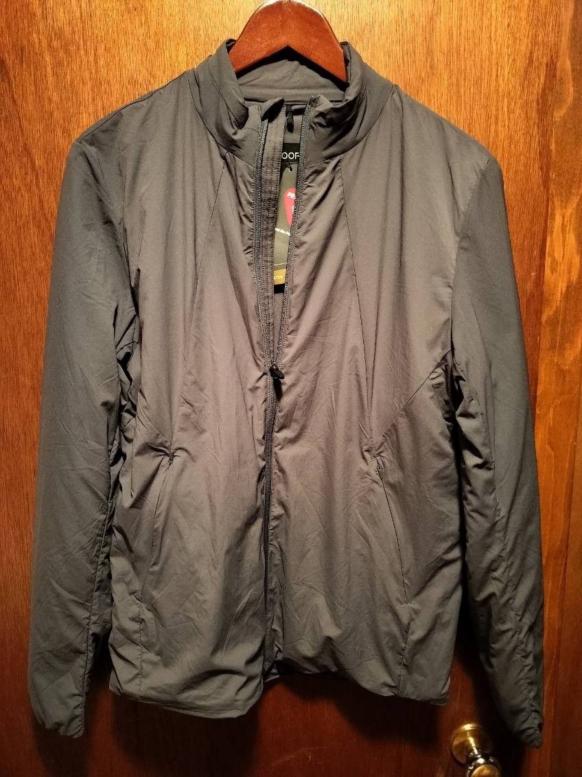 Gray Full Zip Windbreaker Jacket Size Small NWT