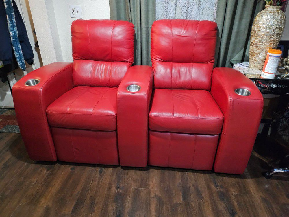 Red Theater Style Sofas