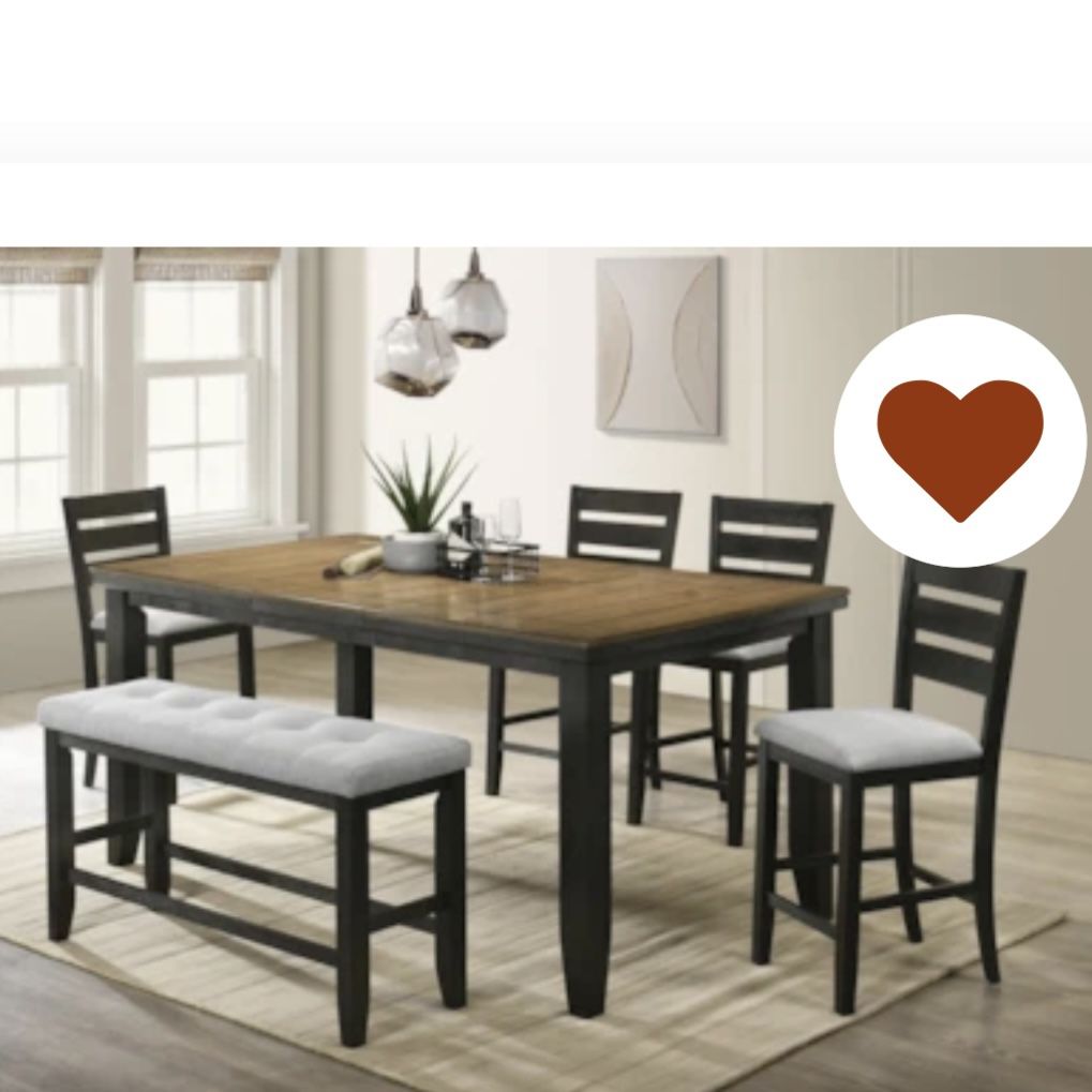 6 Person High Top Dinning Set