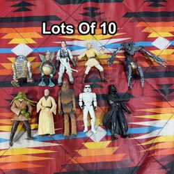 Hasbro LFL Star Wars Action Figures Lot 10 Figures Modern & Vintage