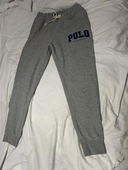 medium menβs polo grey sweatpants