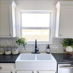 New 34" Drop In Farmhouse Style Sink