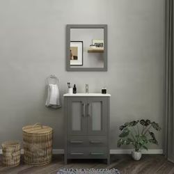 Brand New Bathroom Vanity – Unopened in Box – 24” Grey Vanity Art Brescia 