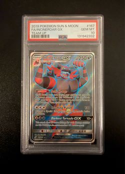 PSA 10 Incineroar GX Full Art (167/181) – 2019 Pokémon Team Up