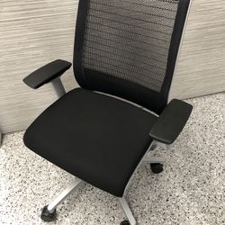 Steelcase Think V1 Chairs-Silver & Black-$225