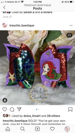 Hair bows /Disney Princess bows