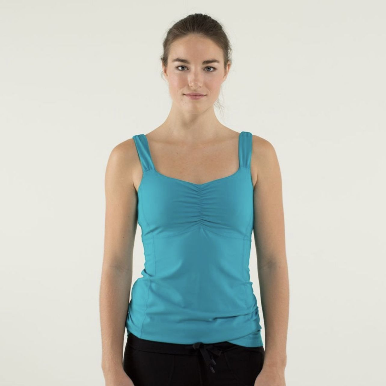 LULULEMON Light Blue Surge Aria II Ruched Tank Top