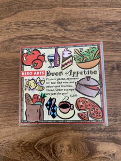 Hero Arts - Buon Appetito Wood Mounted Rubber Stamp Set