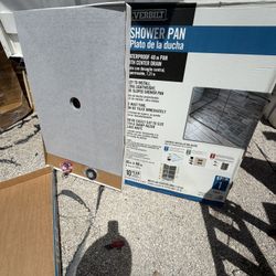 Hi everyone we have this shower pan 36 x 48 ready for tiles store price $200 here only $150 no tax we take cash or Zelle  We locate in hesperia we hav