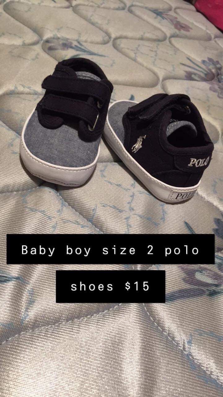 Boys size 2 polo shoes now $5