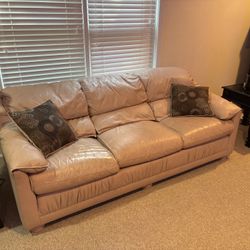 Leather couch 