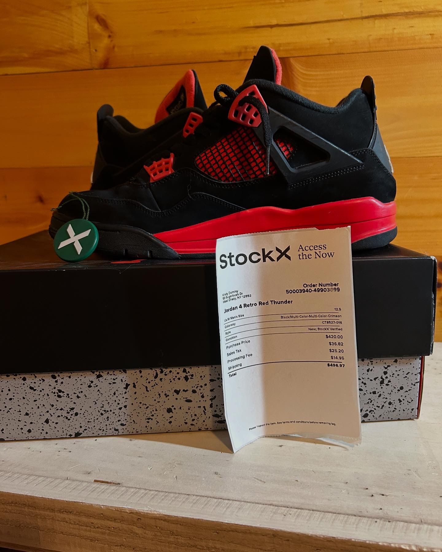 Jordan 4 retro “Red Thunder”