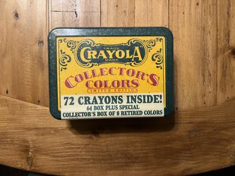 1990 Crayola Crayons Collectors Colors Limited Edition  Tin