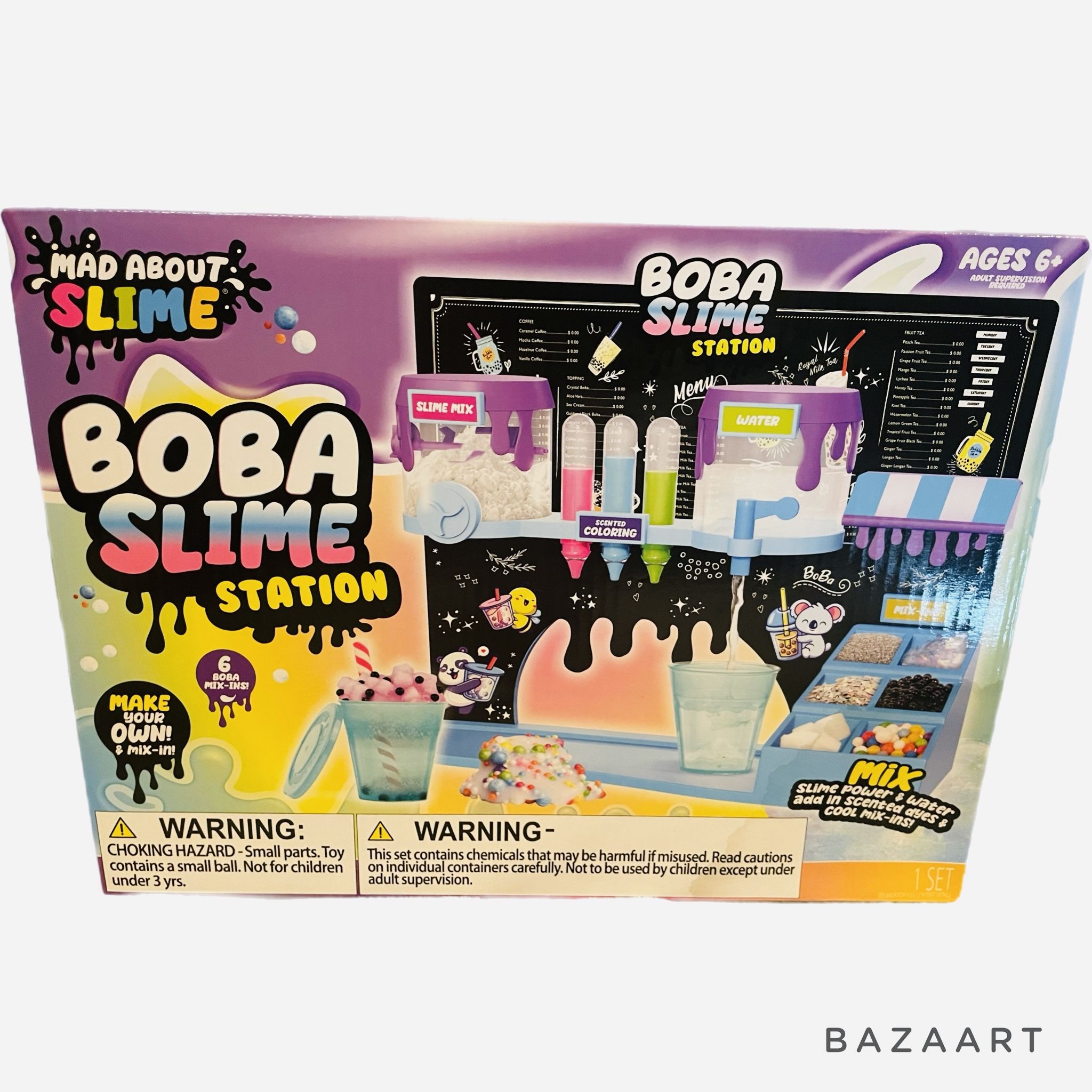 New Boba Slime Station  Slime Lab Kit made about slime