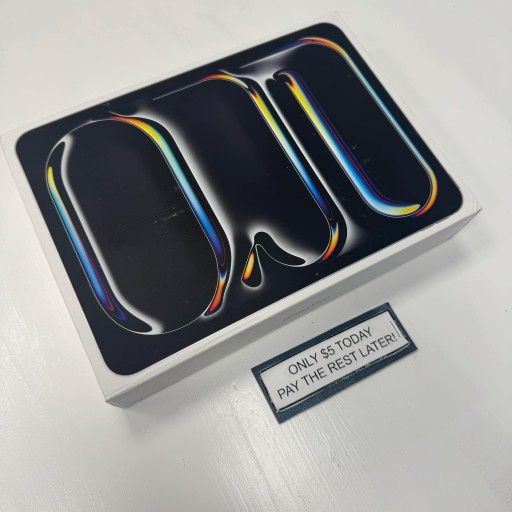 Apple IPad Pro 11 Inch M4 Chip Tablet New - Pay $5 DOWN AVAILABLE - NO CREDIT NEEDED
