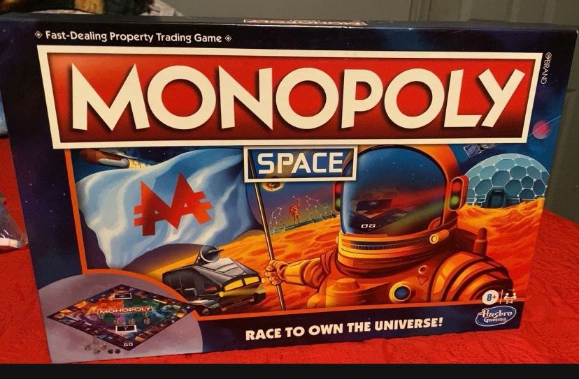 Monopoly Space Board Game, 2-4 Players, Ages 8 and Up