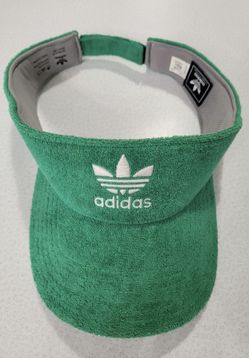 Adidas Green Terry Cloth Visor Hat
