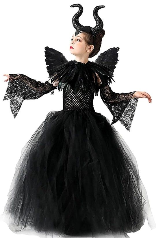 Maleficent Girl Costume 10/12