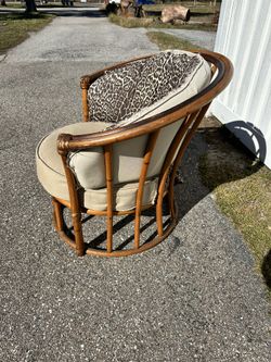 Rattan Barrel Chair Haywood Wakefield