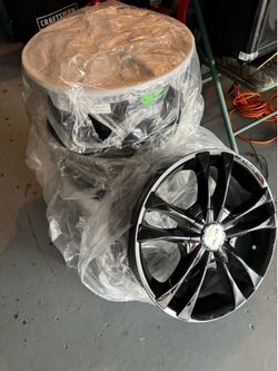 17”universal black rims brand new $400