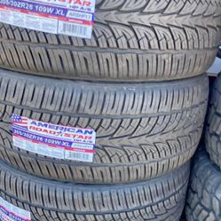 305 30 26 Brand New Tires 