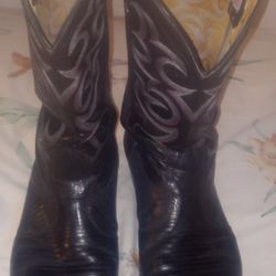 Vintage Lizard Skin Nocona Cowboy Boots Sz. 10 Made In 1993