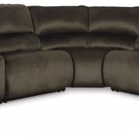 6 Piece Reclining Sectional With Storage Console 