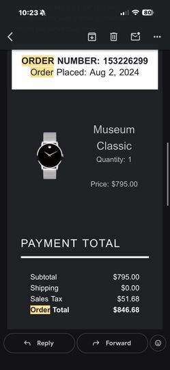 Men’s Movado museum Classic