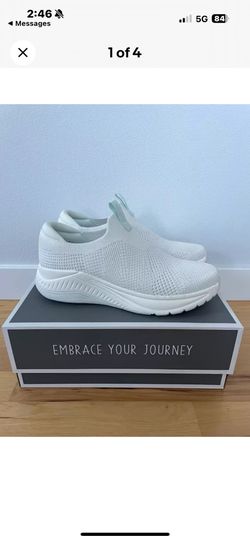 Dansko Pep Sneakers Knit Slip-On Shoe White Size 41 / US 10.5-11