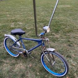  Ape Hanger Handle Bars Electric Blue Rims Suspension Headlight 