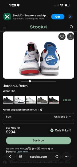 WHAT THE Jordan retro 4