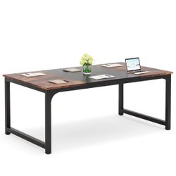 Conference Table, Rectangular Meeting Seminar Table Boardroom Desk