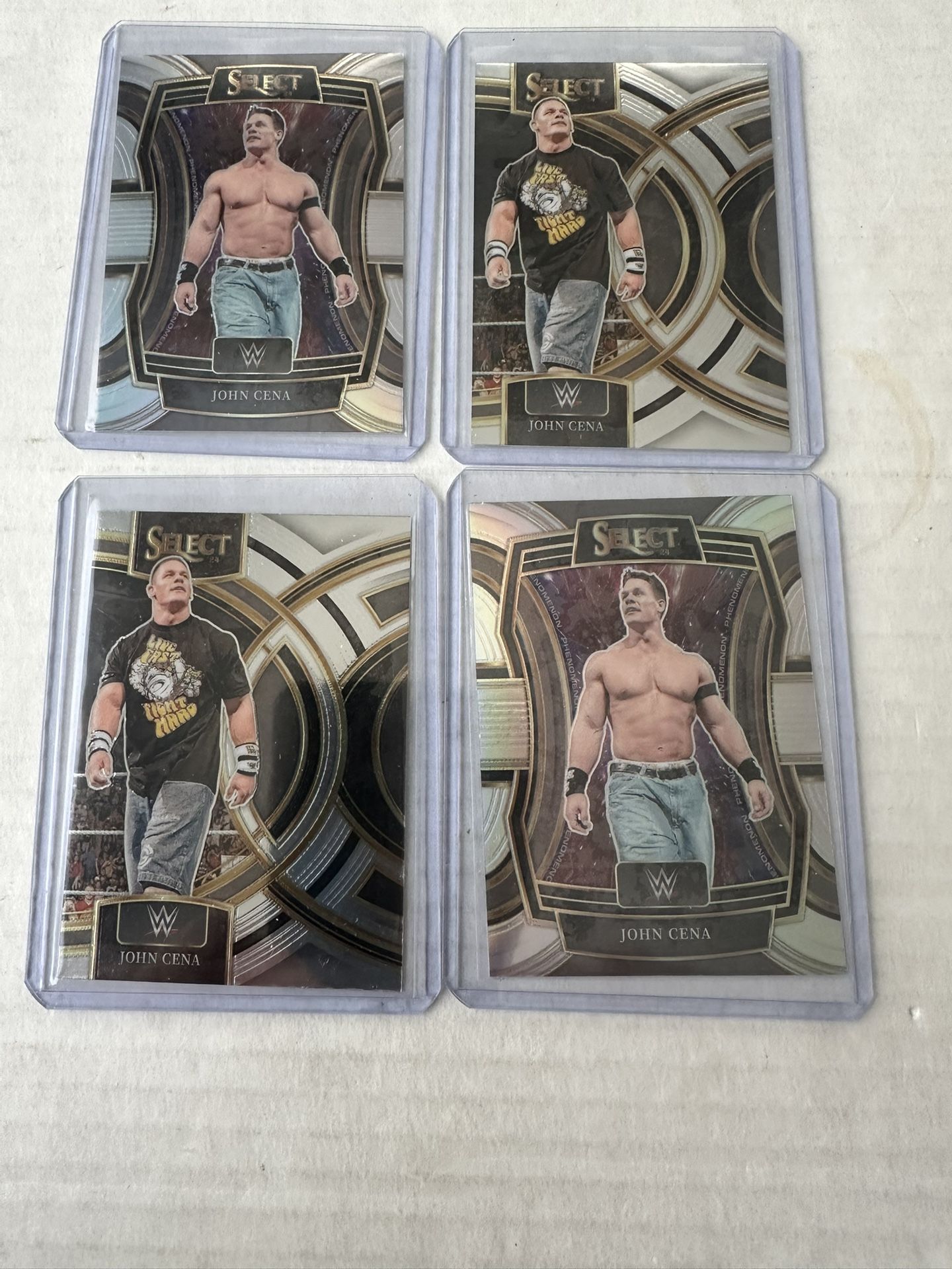 John Cena 2024 Panini Select Group Of 4 Cards