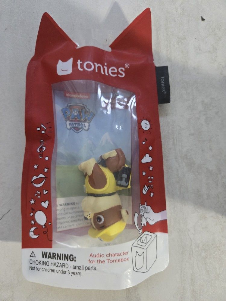 Tonies Paw Patrol Rubble – New Sealed Audio Character