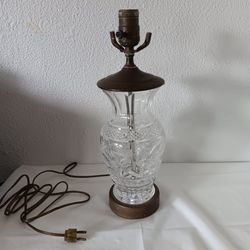 Cut Crystal Waterford Lamp 60s-70s Era Works