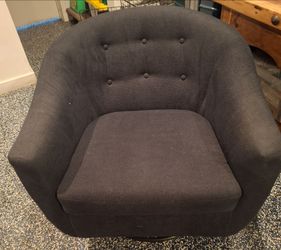 Blue swirl chair