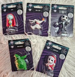 Disney The Nightmare Before Christmas Jack Skellington 5Pcs Figurines Set 💀🖤✨️