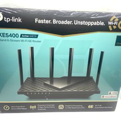 Sealed New TP-Link Archer AXE75 AXE5400 Tri-Band 6 Stream WiFi 6E Gigabit Router