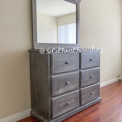 New Dresser With Mirror Solid Wood 