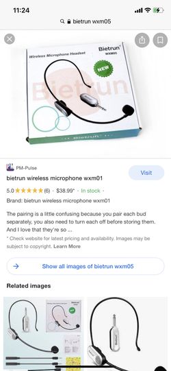 Wireless microphone Headset